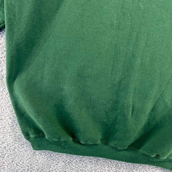 Vintage Blank Sweatshirt Women's Large / XL Green USA Made Streetwear USA 90s - Picture 3 of 12